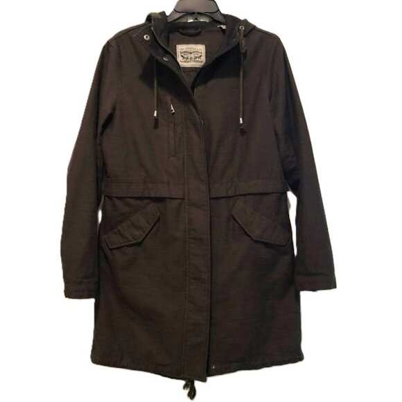 Levi's Army Green Anorak Jacket Size Small - Picture 1 of 11